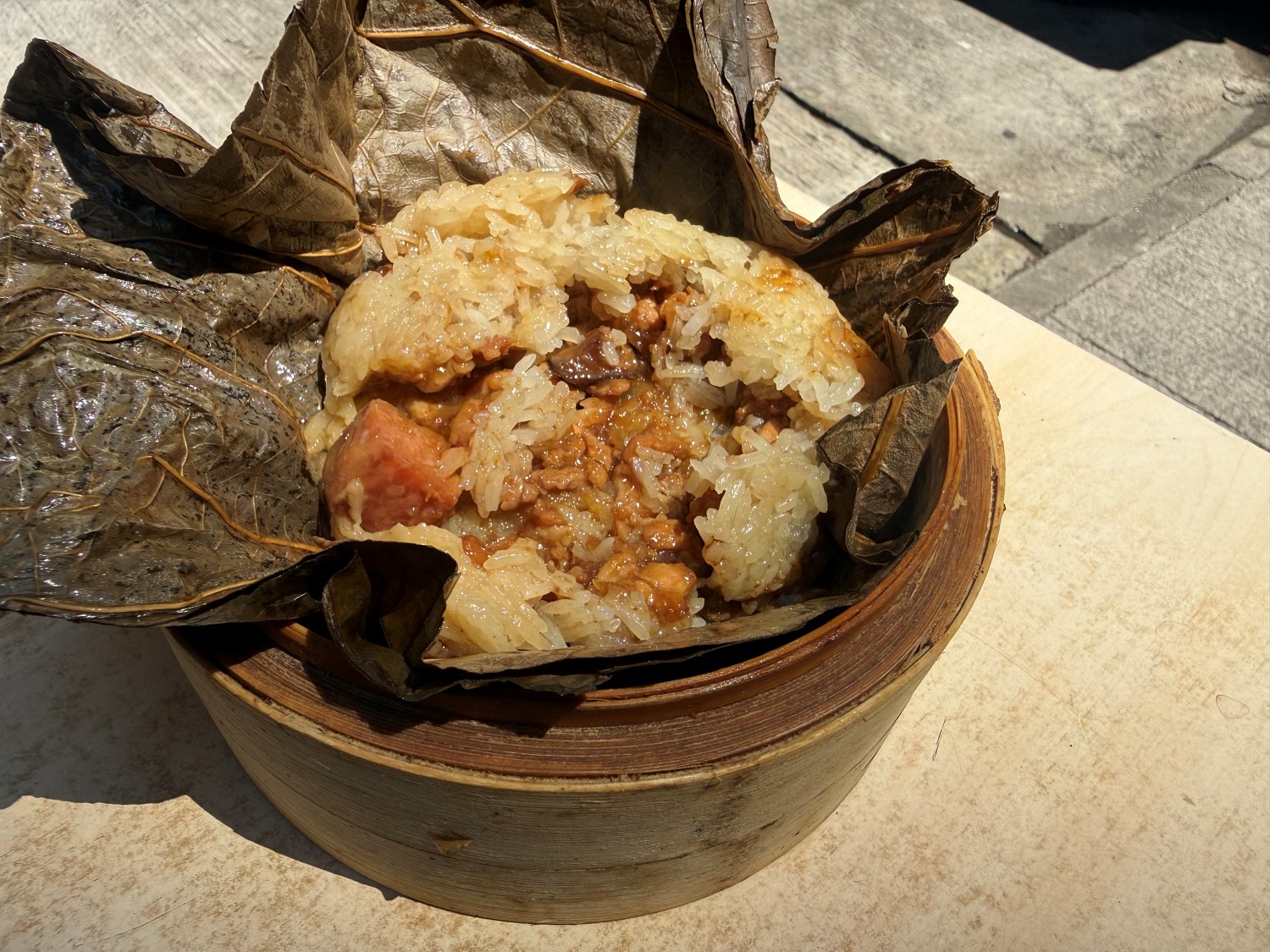 Lotus leaf sticky rice 3