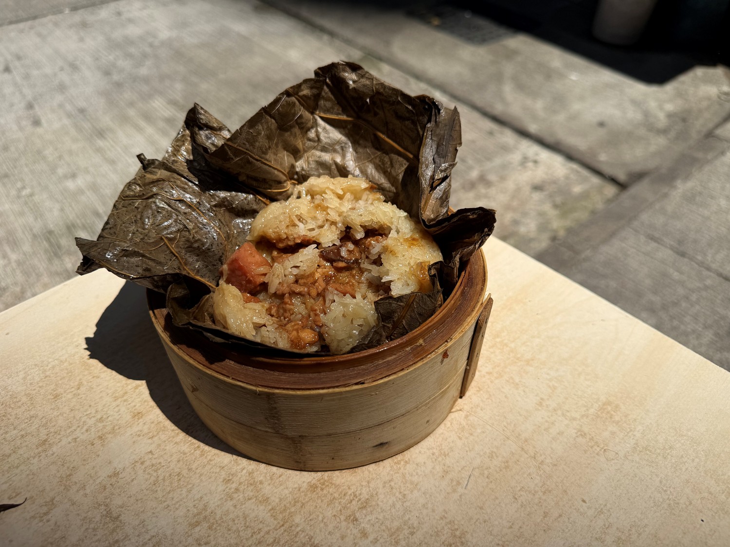 Lotus leaf sticky rice 5