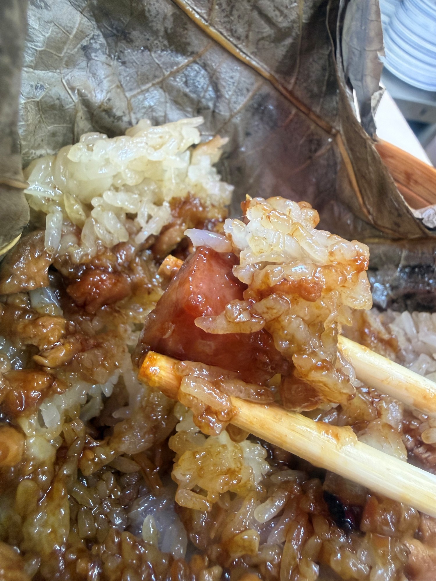 Lotus leaf sticky rice 6